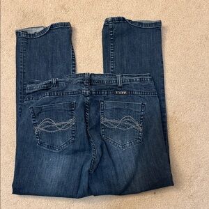 Cowgirl Tuff Womens Dark Blue Jeans